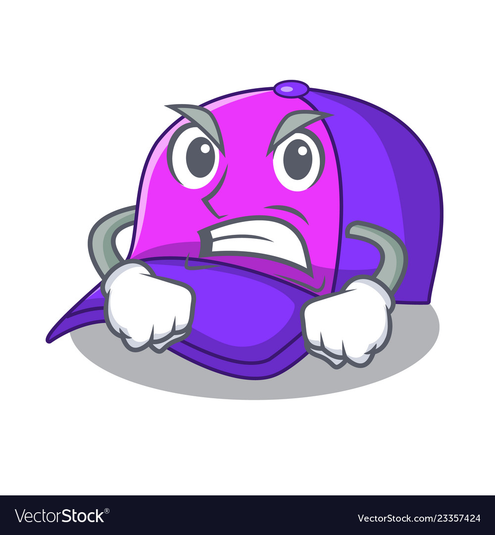 Angry Cap Character - Furious Expression