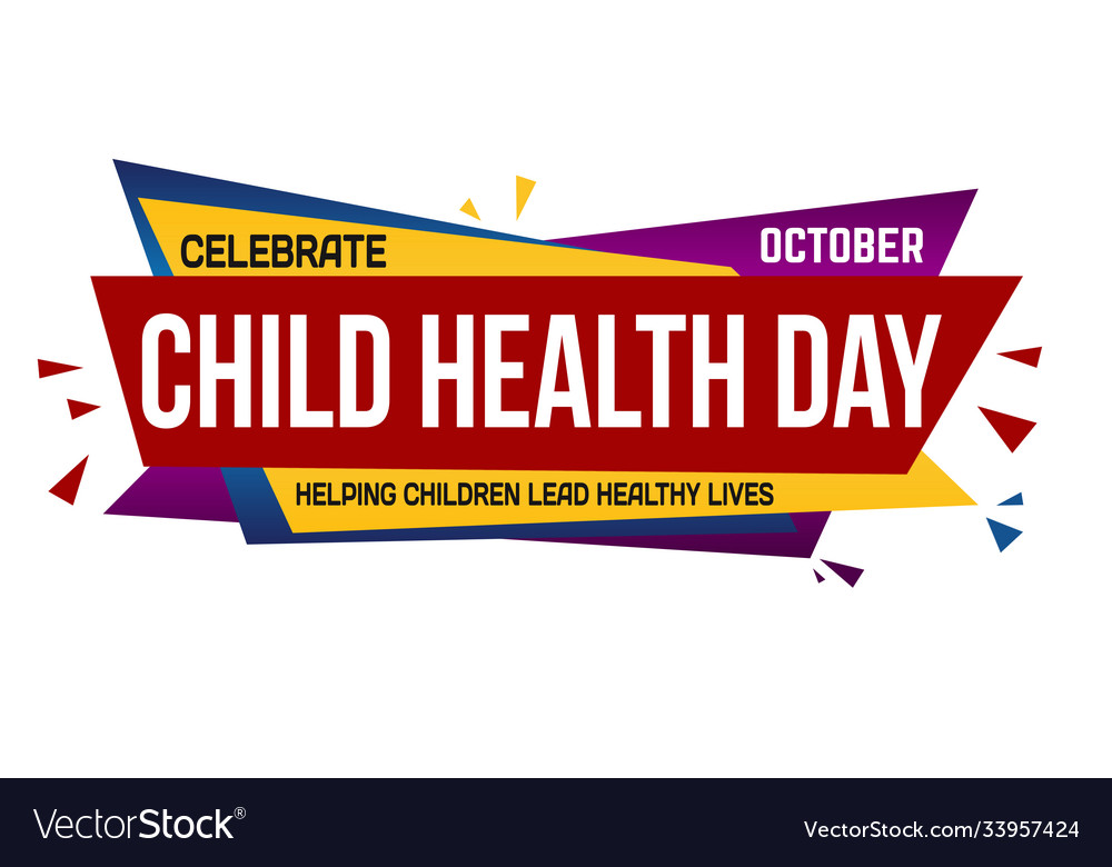 Child health day banner design