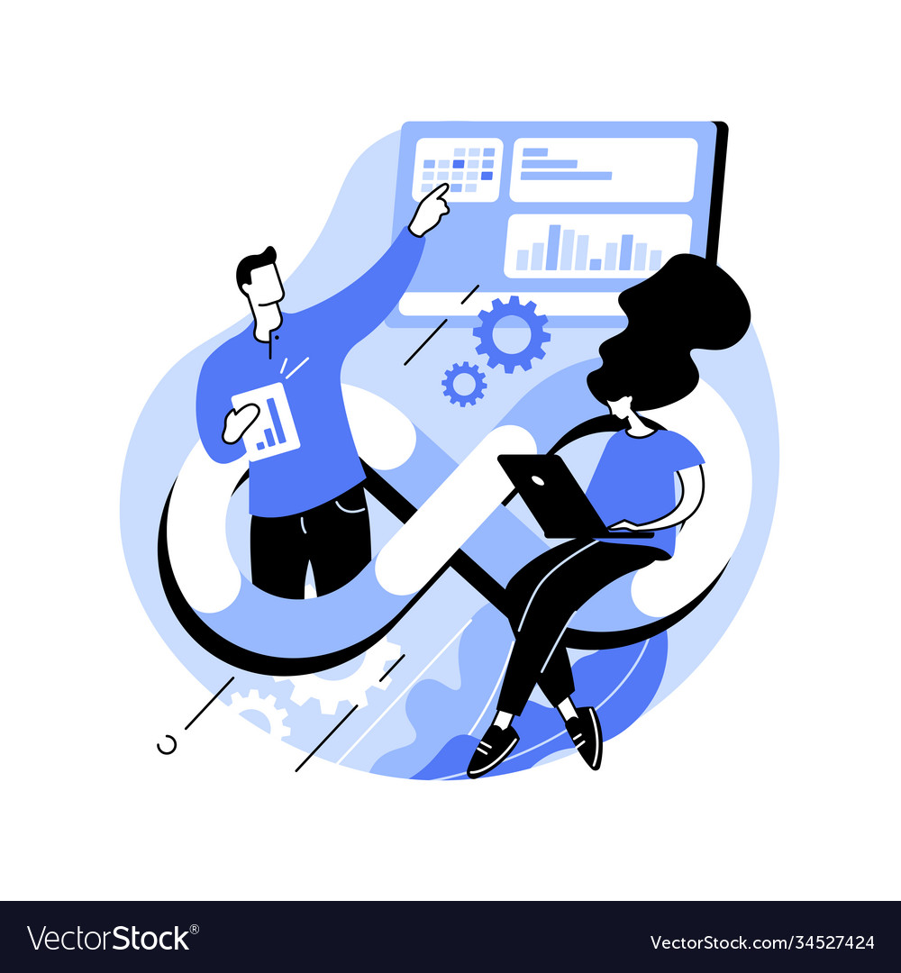 Devops team abstract concept vector image Devops team abstract concept