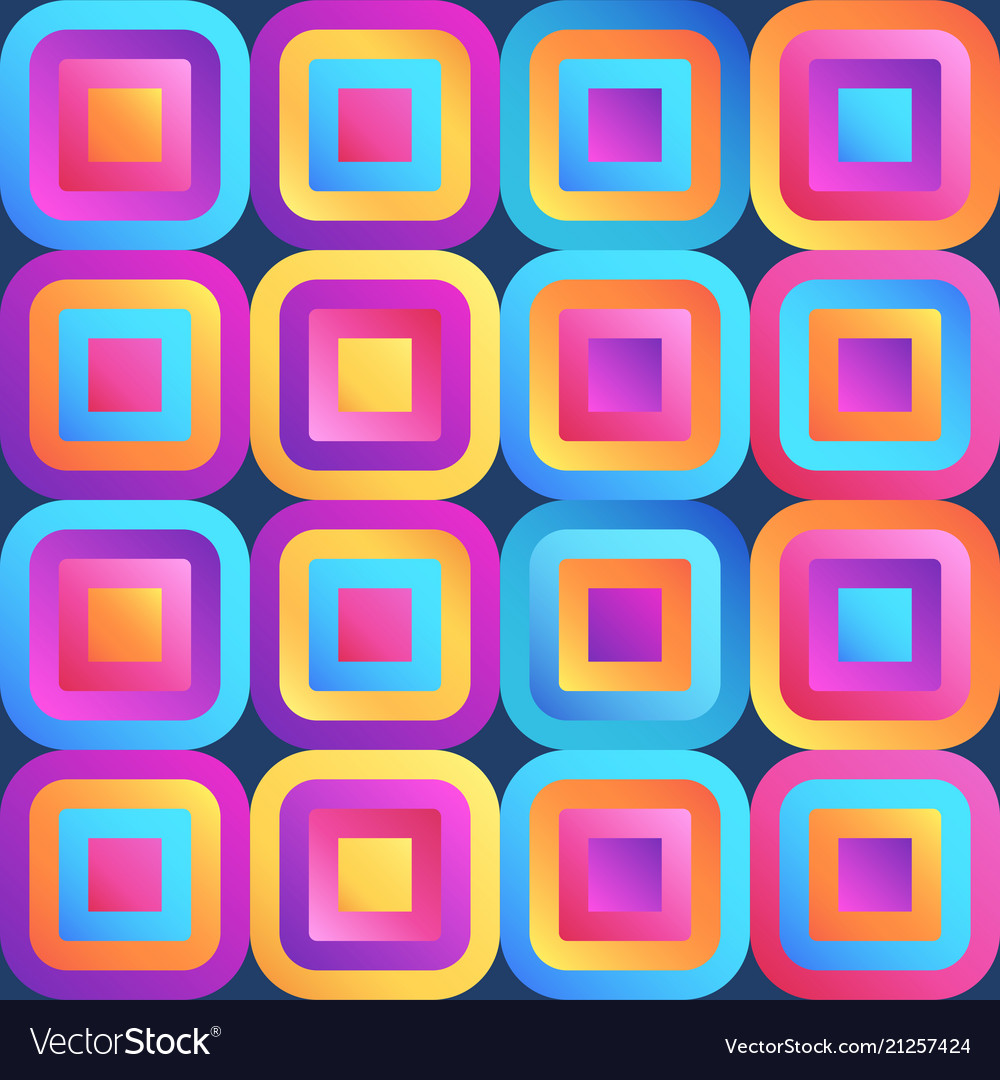 Fresh modern gradient squares seamless pattern Vector Image