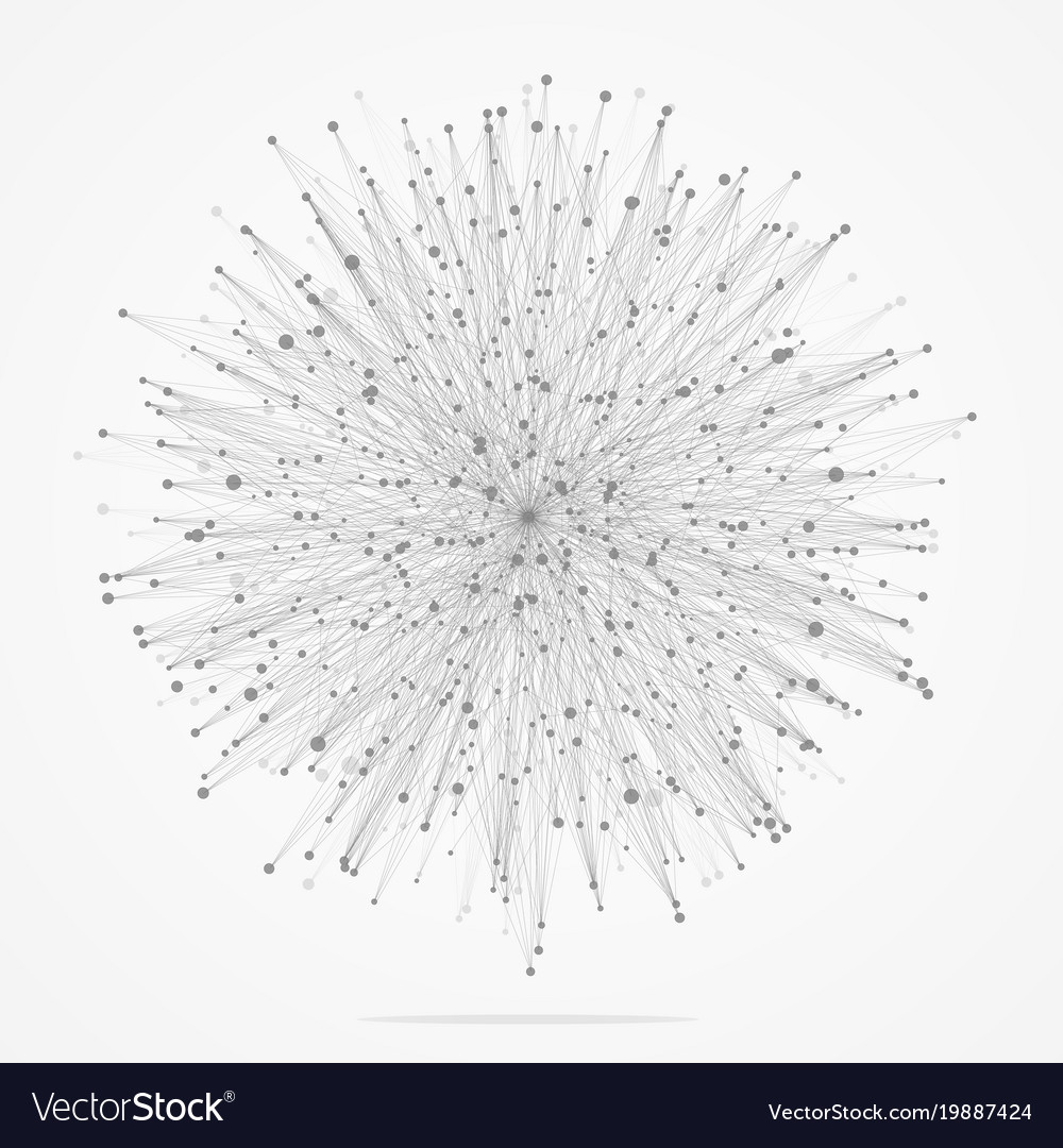 Geometric abstract background with connected line