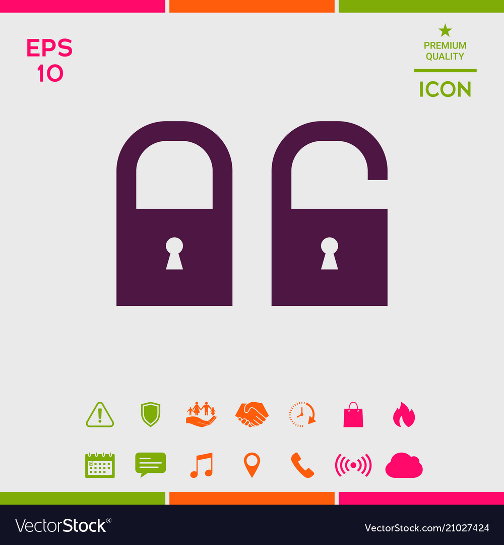 Lock unlock - set icon
