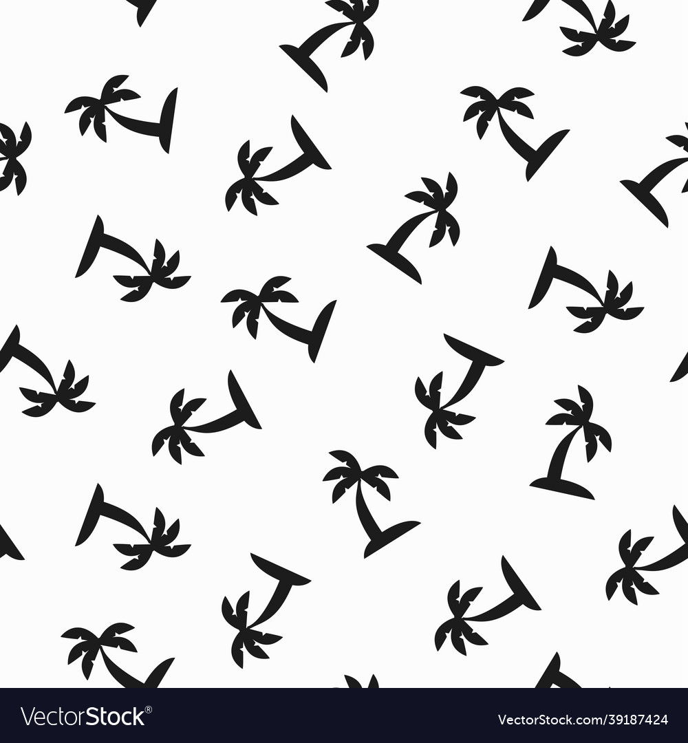 Palm trees pattern Vector Image Palm trees pattern