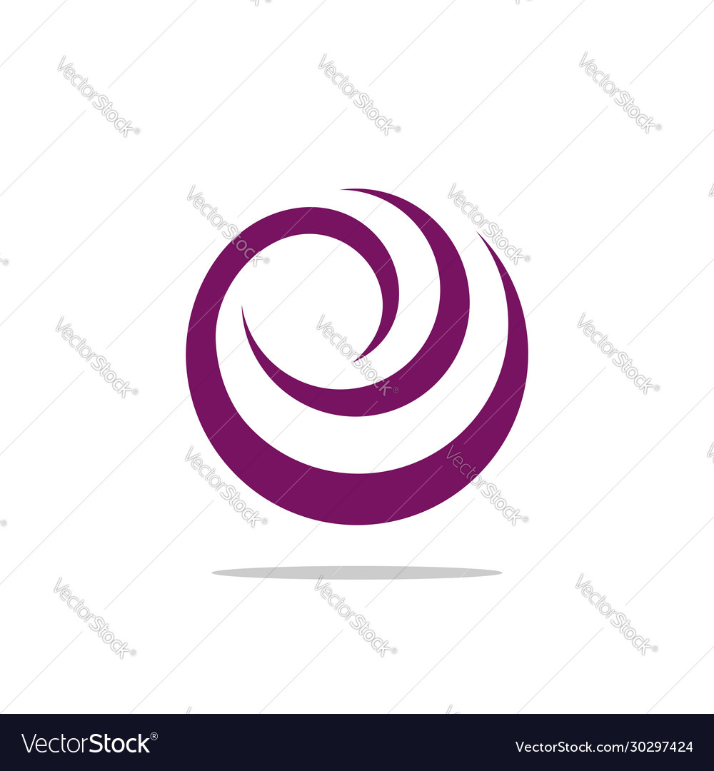 Purple Globe Swirl Logo Template