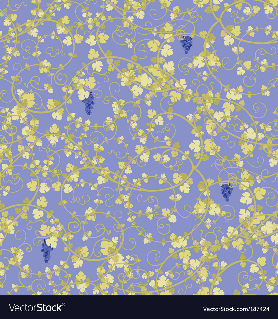 Seamless pattern with stylized vine