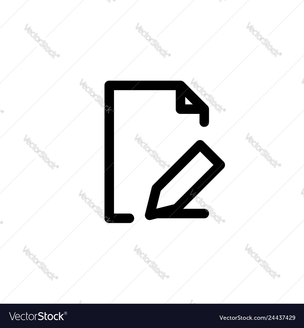Document reader icon with line style