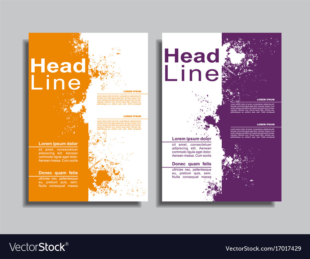 Flyers report brochure cover book design template