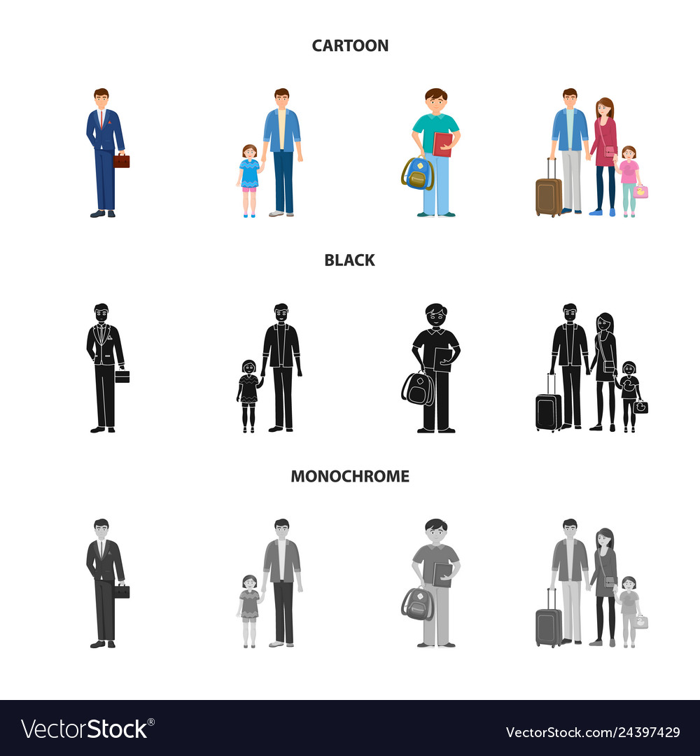 Isolated object of character and avatar sign vector image Isolated object of character and avatar sign