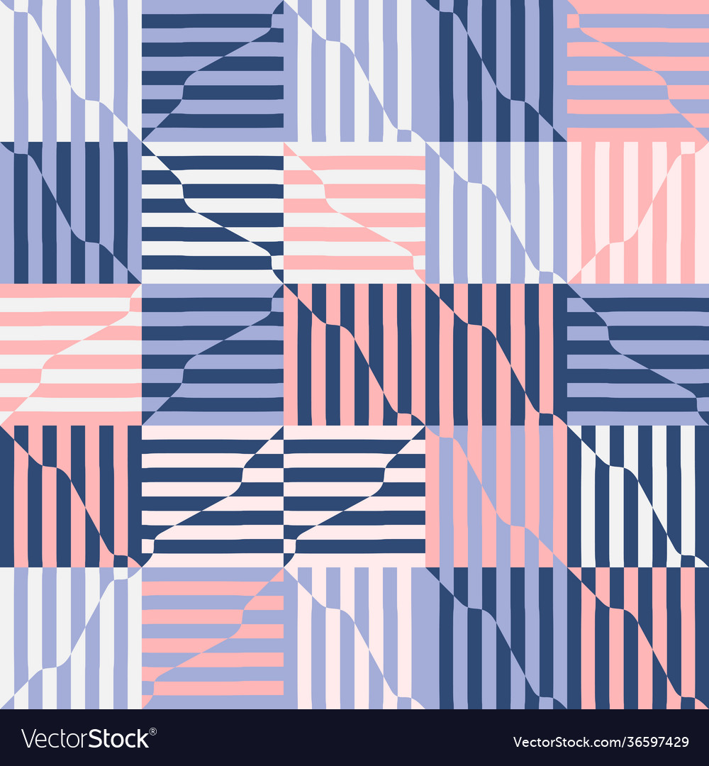 Linear abstract pattern design vector image Linear abstract pattern design