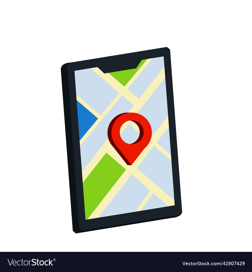 Mobile GPS Navigation Map