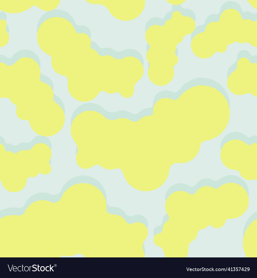 Modern seamless pattern smooth elements like cloud vector image Modern seamless pattern smooth elements like cloud