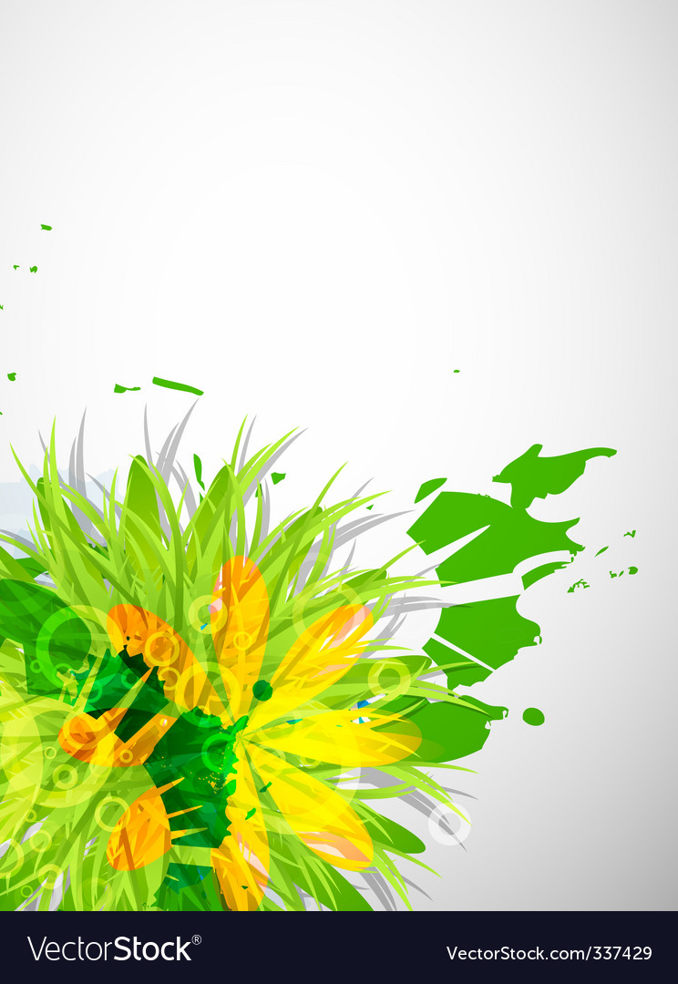 Natural themed elements Royalty Free Vector Image