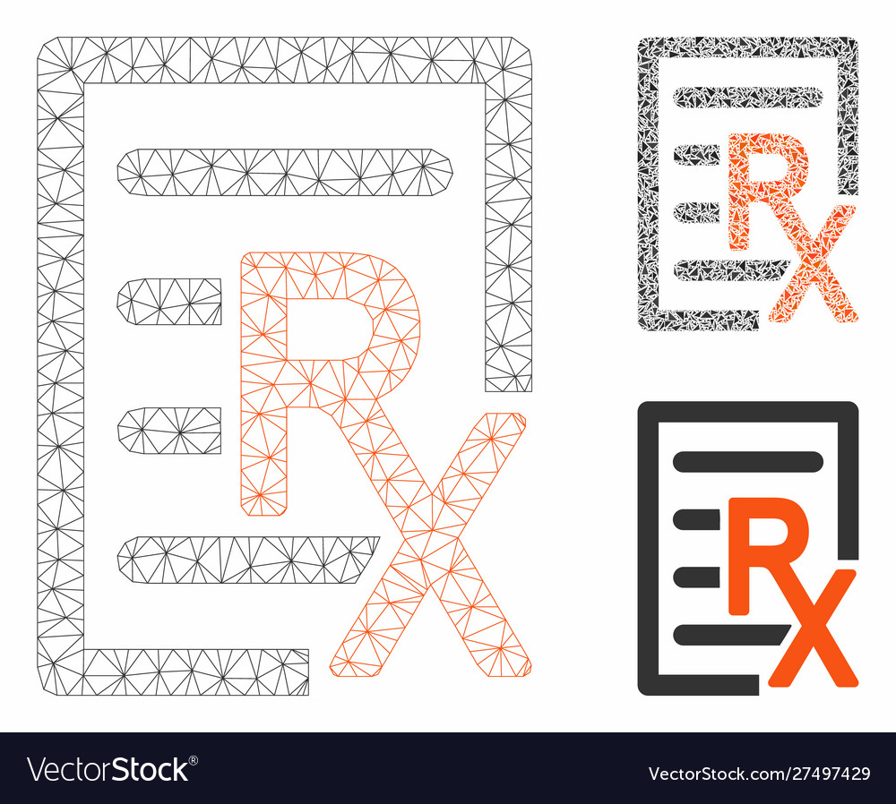 Receipt mesh network model and triangle Vector Image Receipt mesh network model and triangle