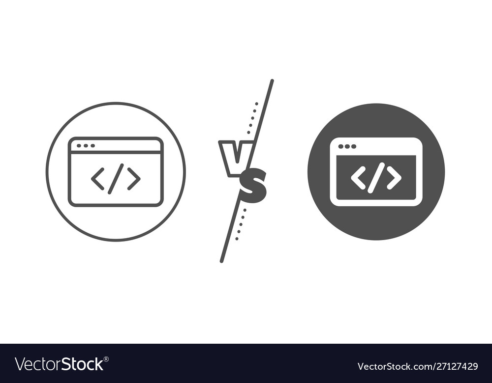 Seo Script Zeile Symbol Web-Programmierzeichen
