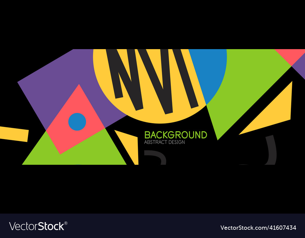 Abstract background blocks lines triangles vector image Abstract background blocks lines triangles