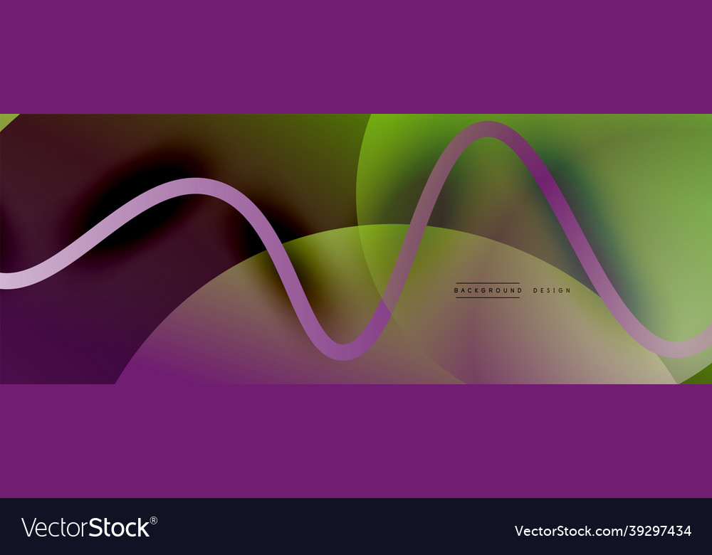 Abstract gradient background with wave line Vector Image Abstract gradient background with wave line