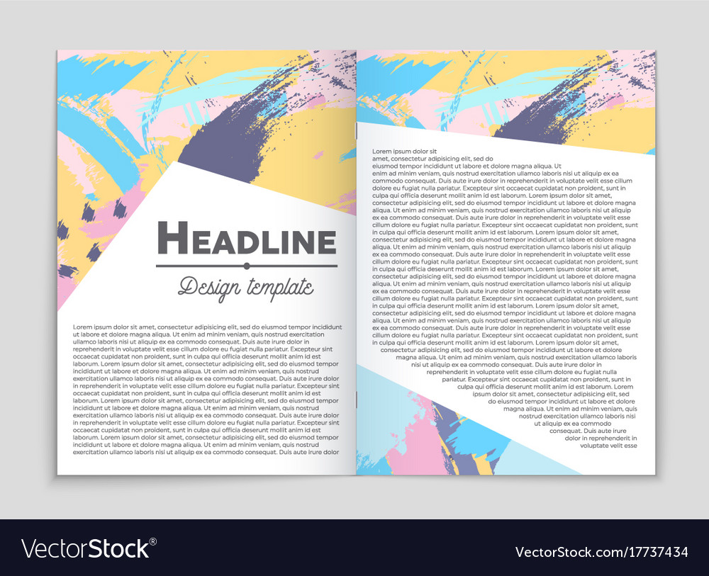 Abstract layout background set for art