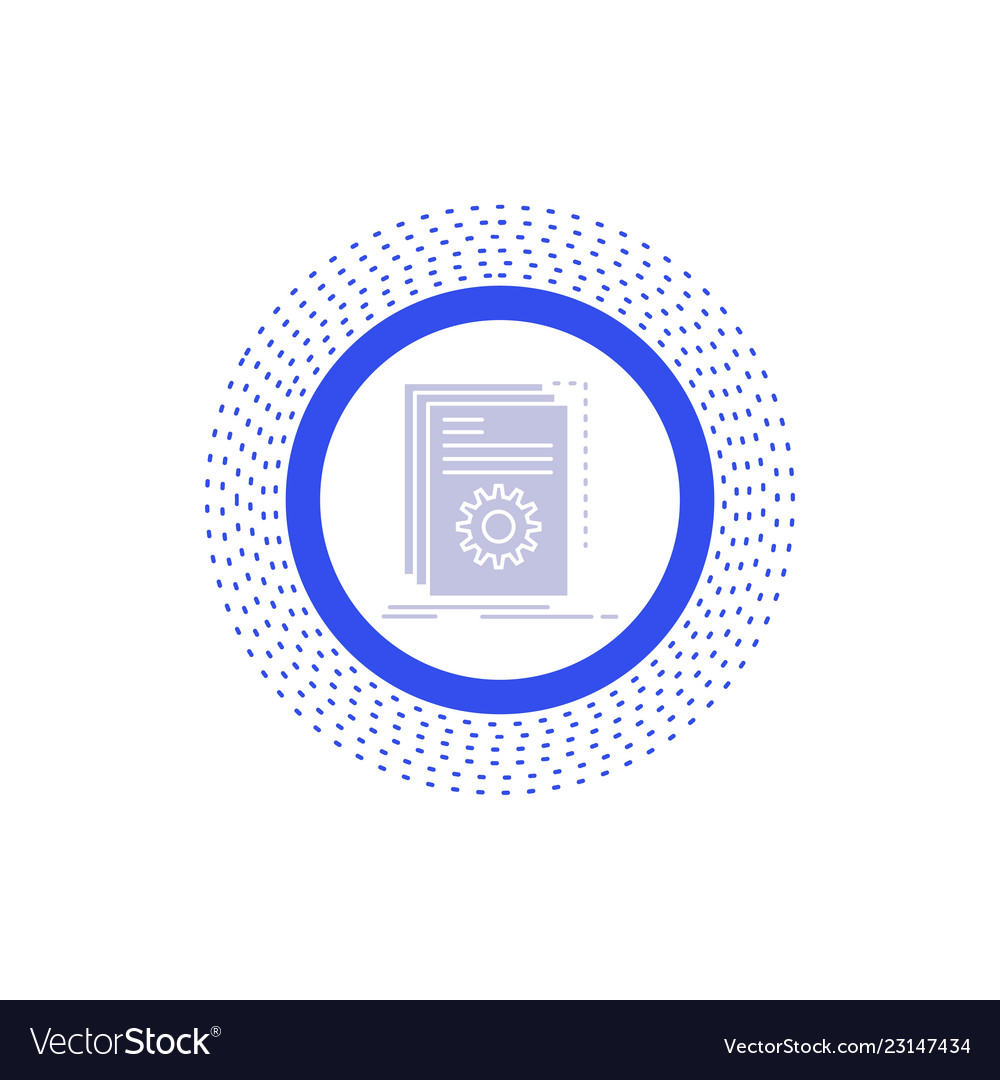 Entwicklerprogramm erstellen Glyph Symbol vector image Entwicklerprogramm erstellen Glyph Symbol