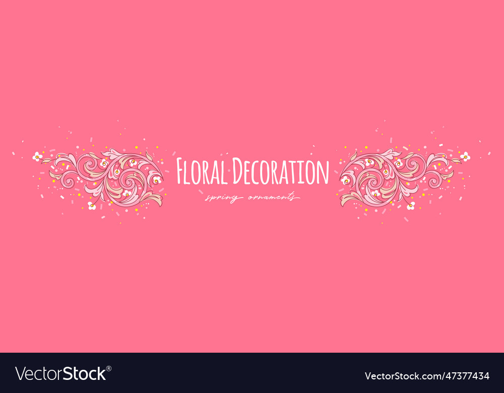 Colorful floral decoration arabic and eastern