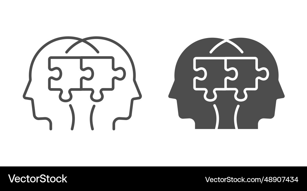 Communication skills icons on white background Vector Image