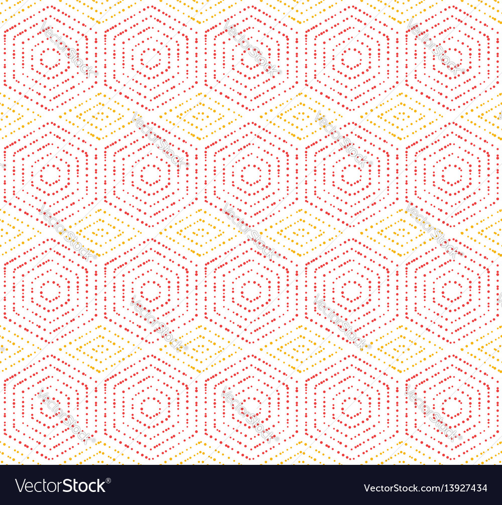 Hexagonal Dotted Pattern