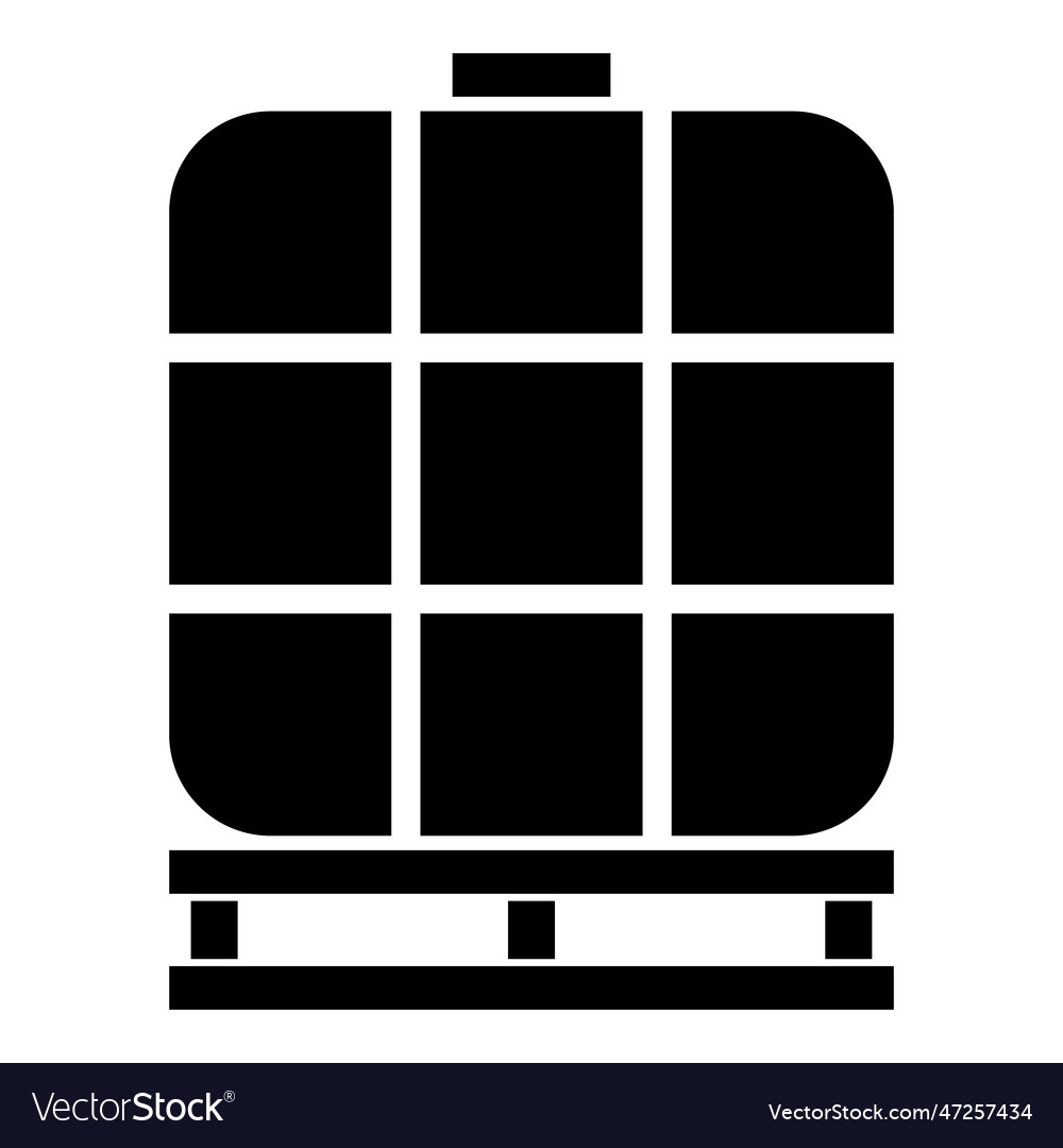 Ibc intermediate bulk container tank for liquids vector image Ibc intermediate bulk container tank for liquids