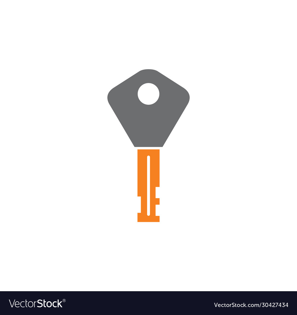 Key icon on background for graphic and web design vector image Key icon on background for graphic and web design