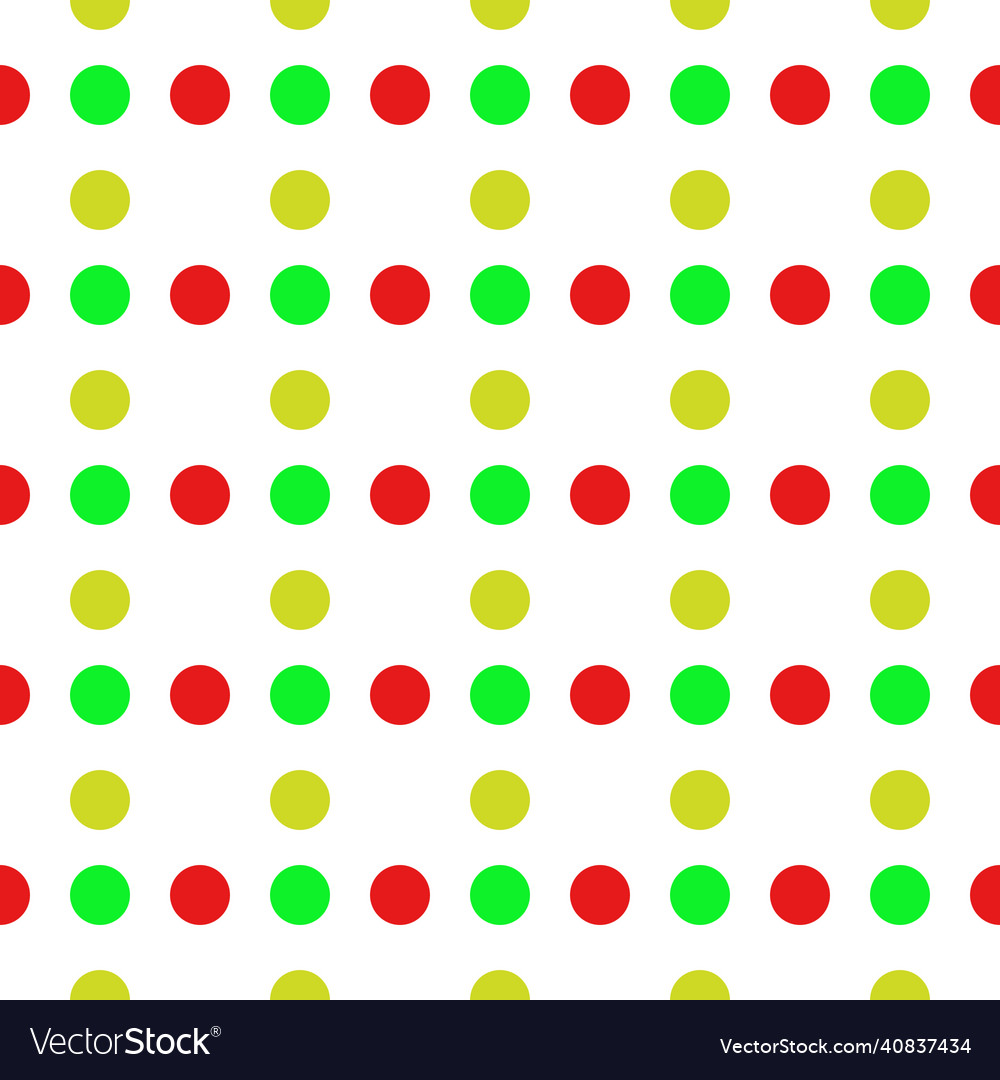 Mulit color circle seamless pattern vector image Mulit color circle seamless pattern
