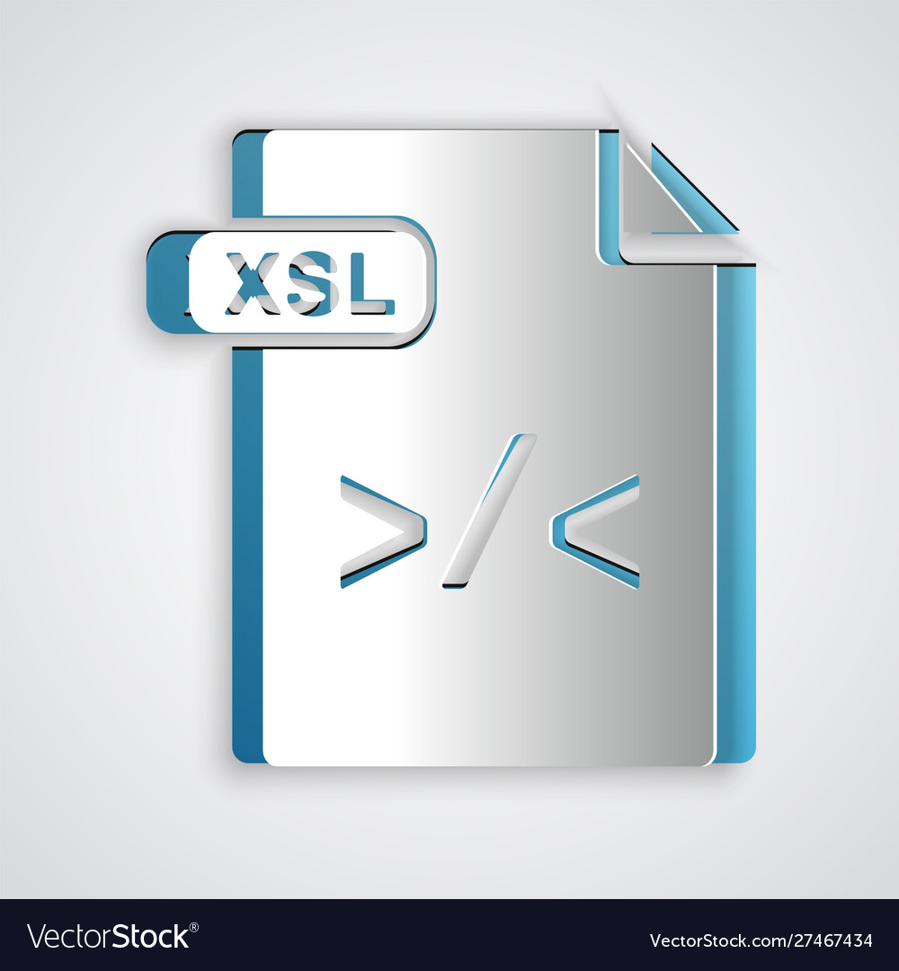 Paper cut xsl file document download button
