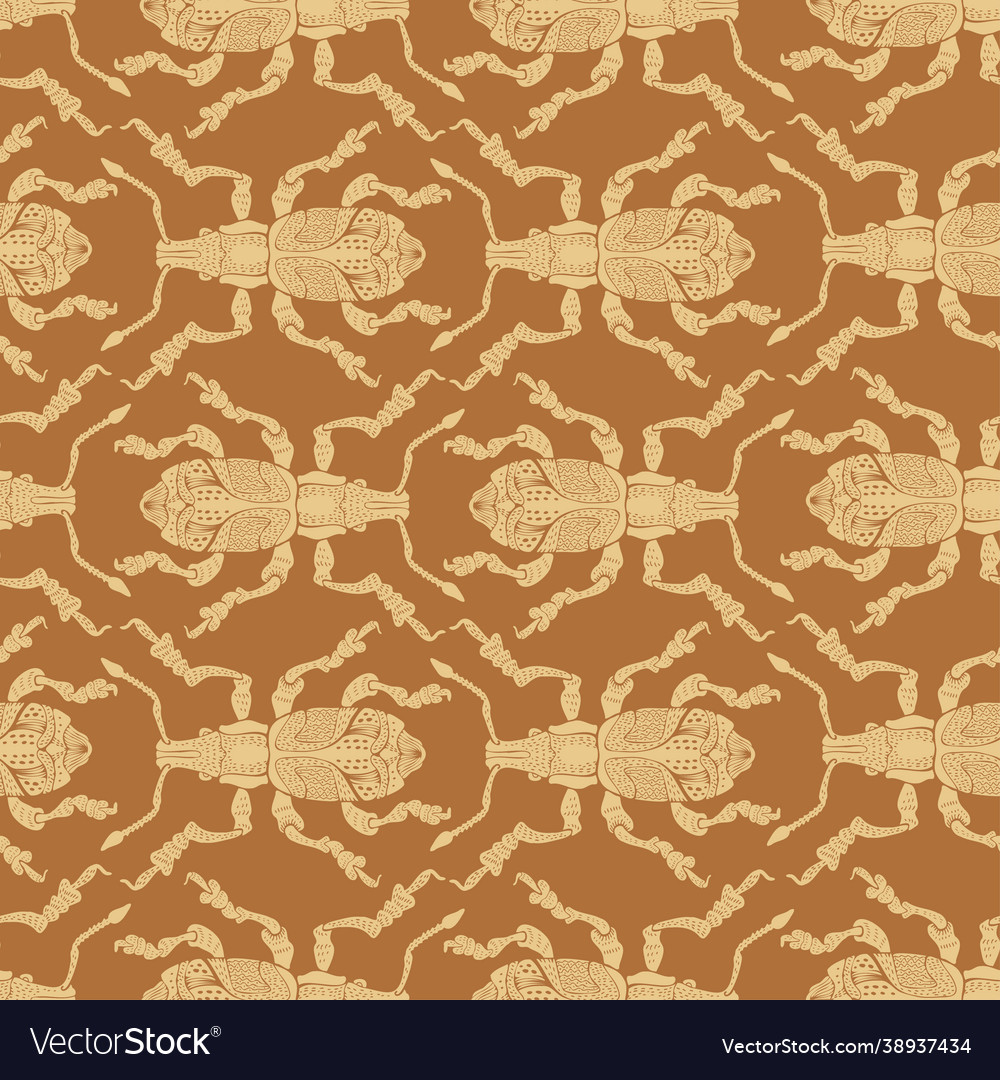 Seamless pattern with decorative colorful Vector Image Seamless pattern with decorative colorful