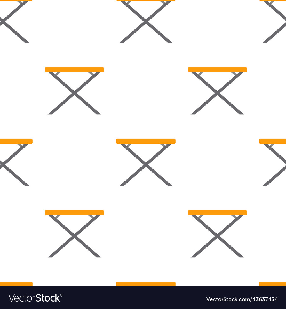Seamless pattern with folding table