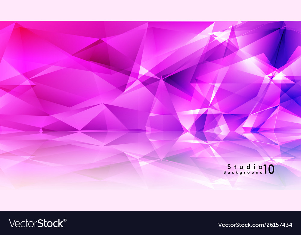 Studio background abstract triangles