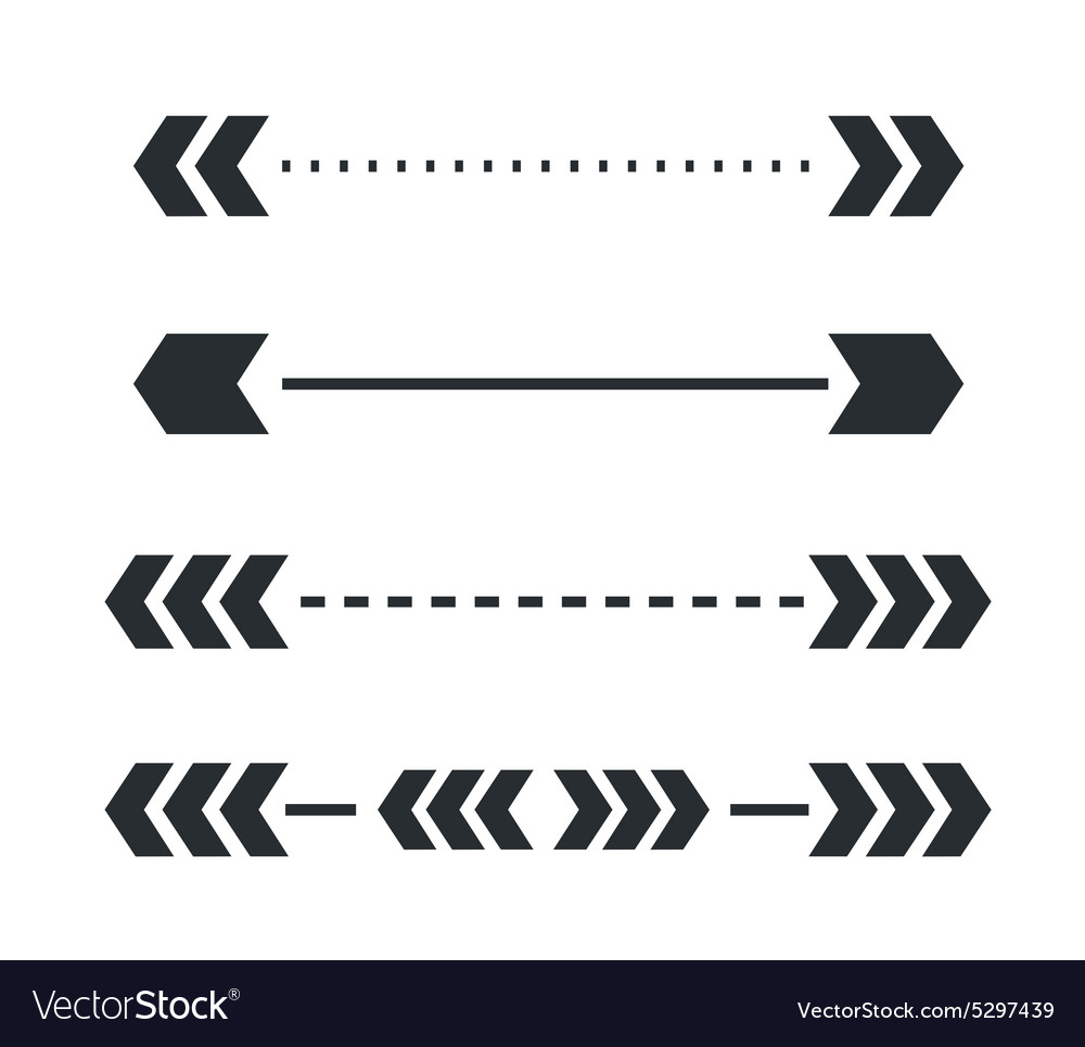 Abstract arrow element shape isolated