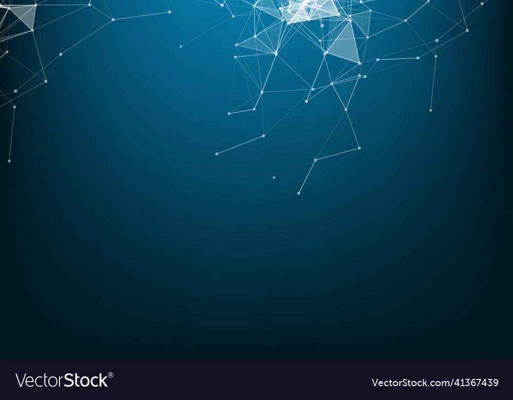 Abstract connecting dots and lines connection vector image Abstract connecting dots and lines connection