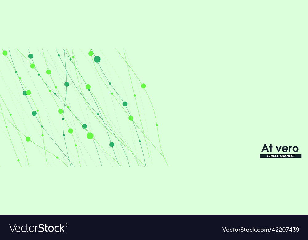 Abstract pattern with smooth lines and circles vector image Abstract pattern with smooth lines and circles