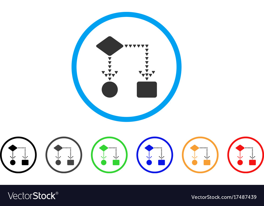 Algorithm Flussdiagramm abgerundetes Symbol