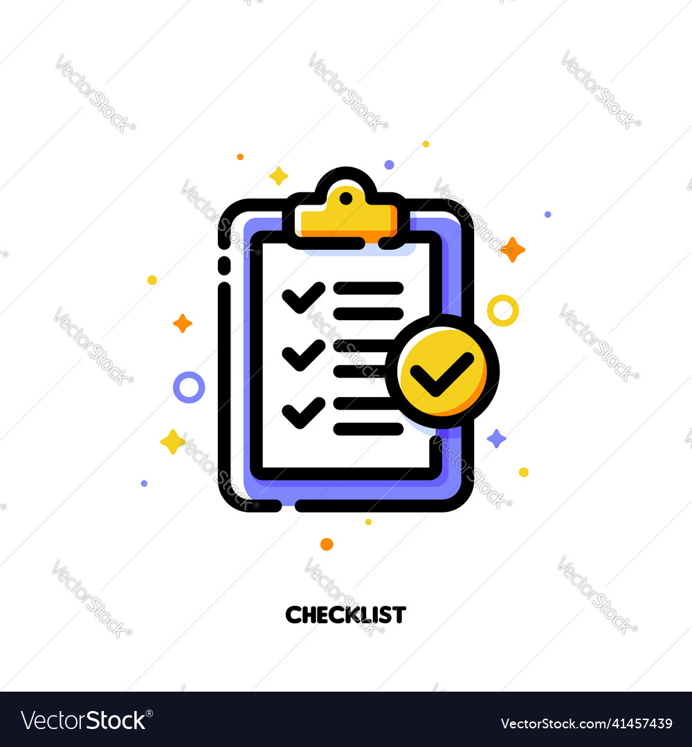 Checklist Icon - Clipboard with Checkmarks