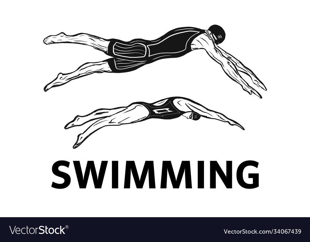 Design of the swimming club logo