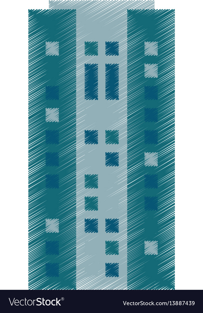 Drawing building skyscraper architecture Vector Image Drawing building skyscraper architecture