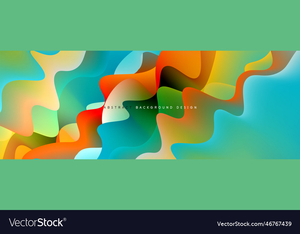 Dynamic liquid waves abstract background