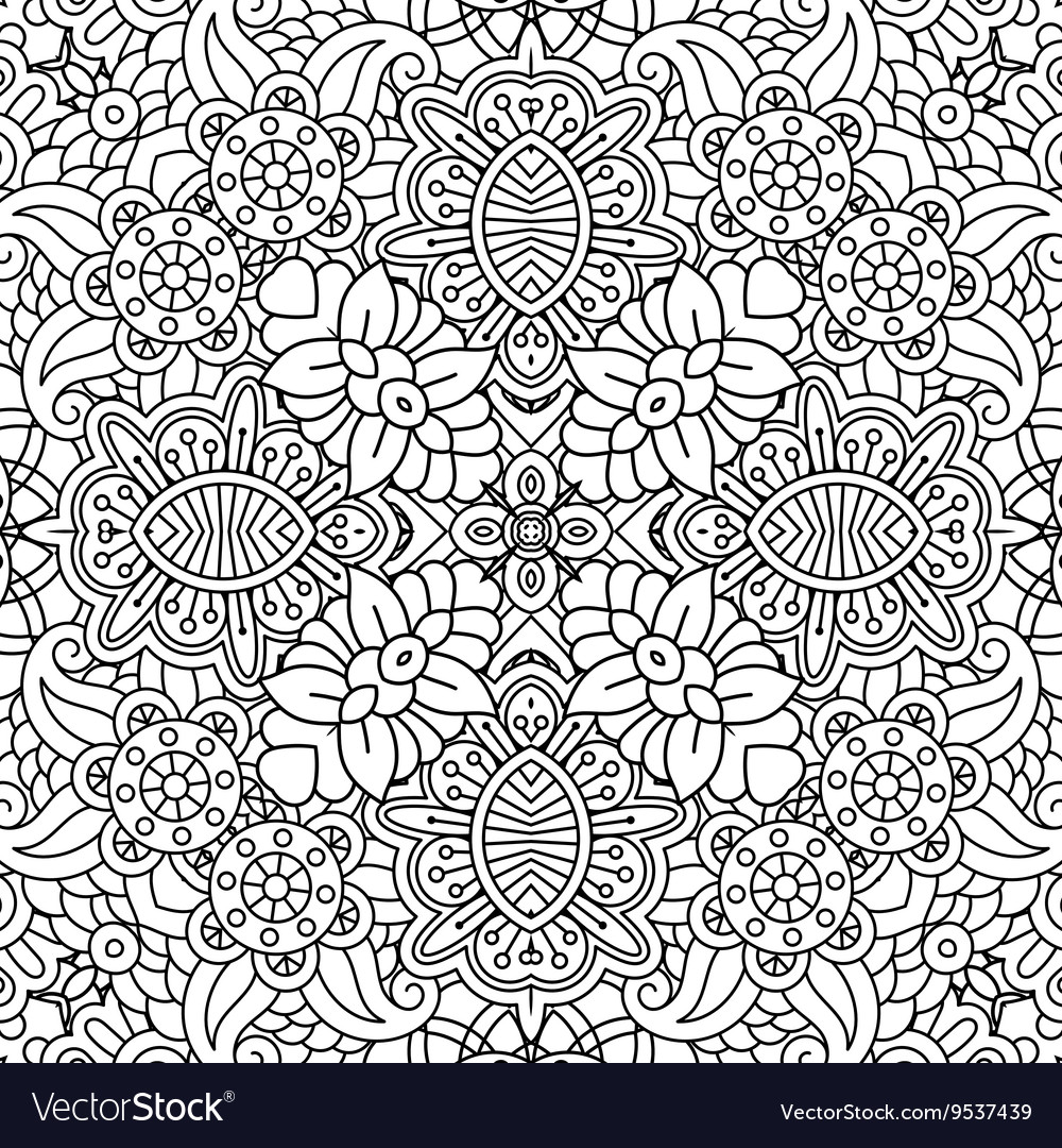 Blumenvoller Rahmen Hintergrund geometrischer Designs