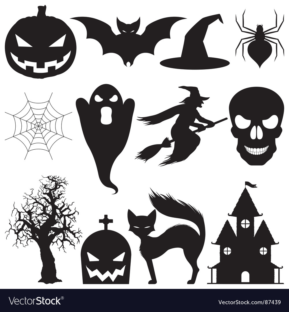 Halloween Elements Royalty Free Vector Image VectorStock