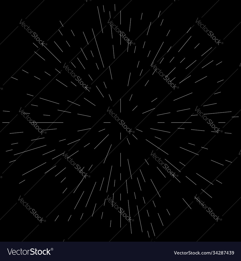 Radial radiating lines abstract burst element vector image Radial radiating lines abstract burst element