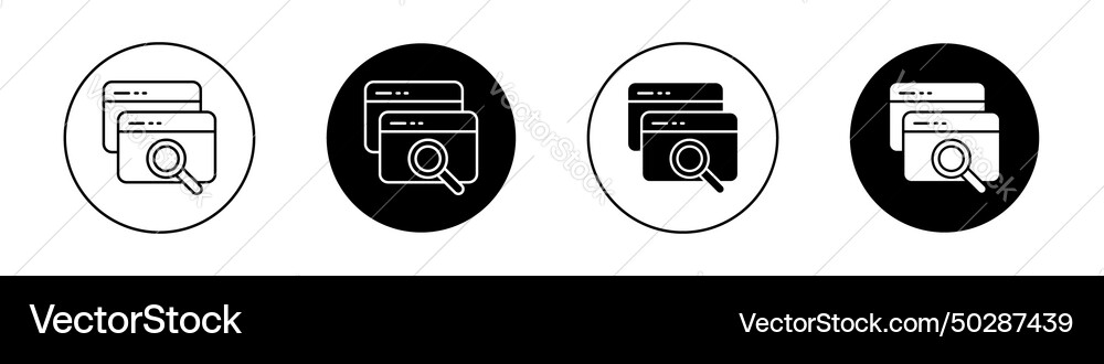 Web search icon Royalty Free Vector Image - VectorStock