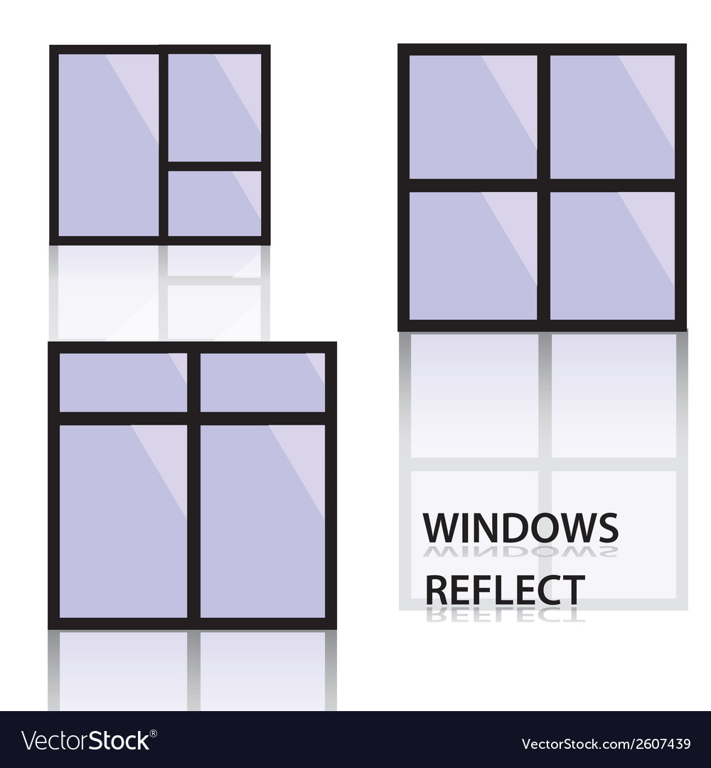 Windows reflect eps10