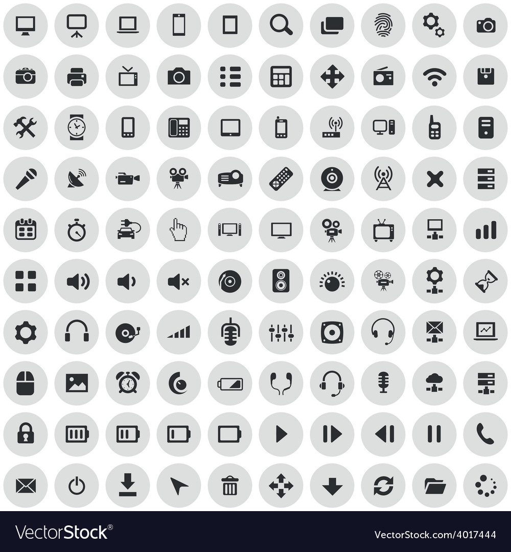 100 device icons