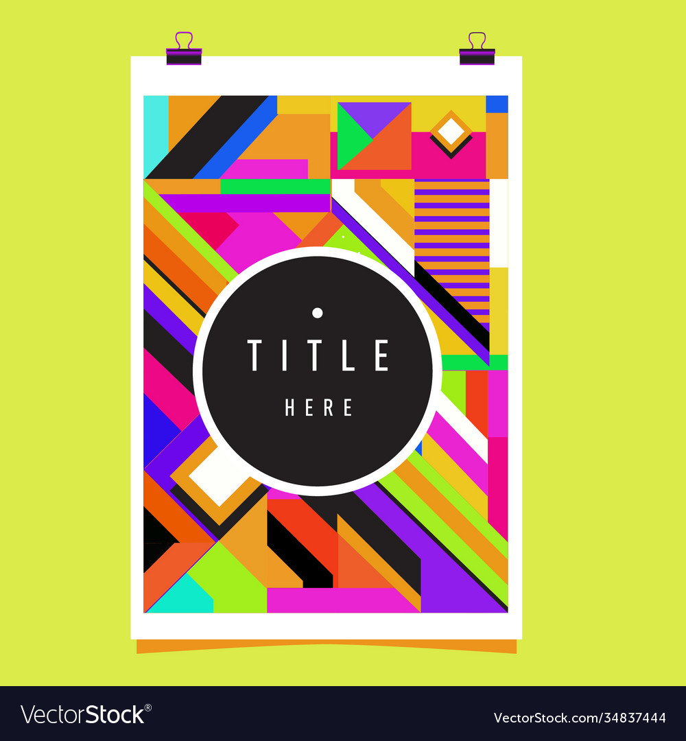 Abstract colorful geometric pattern background Vector Image Abstract colorful geometric pattern background