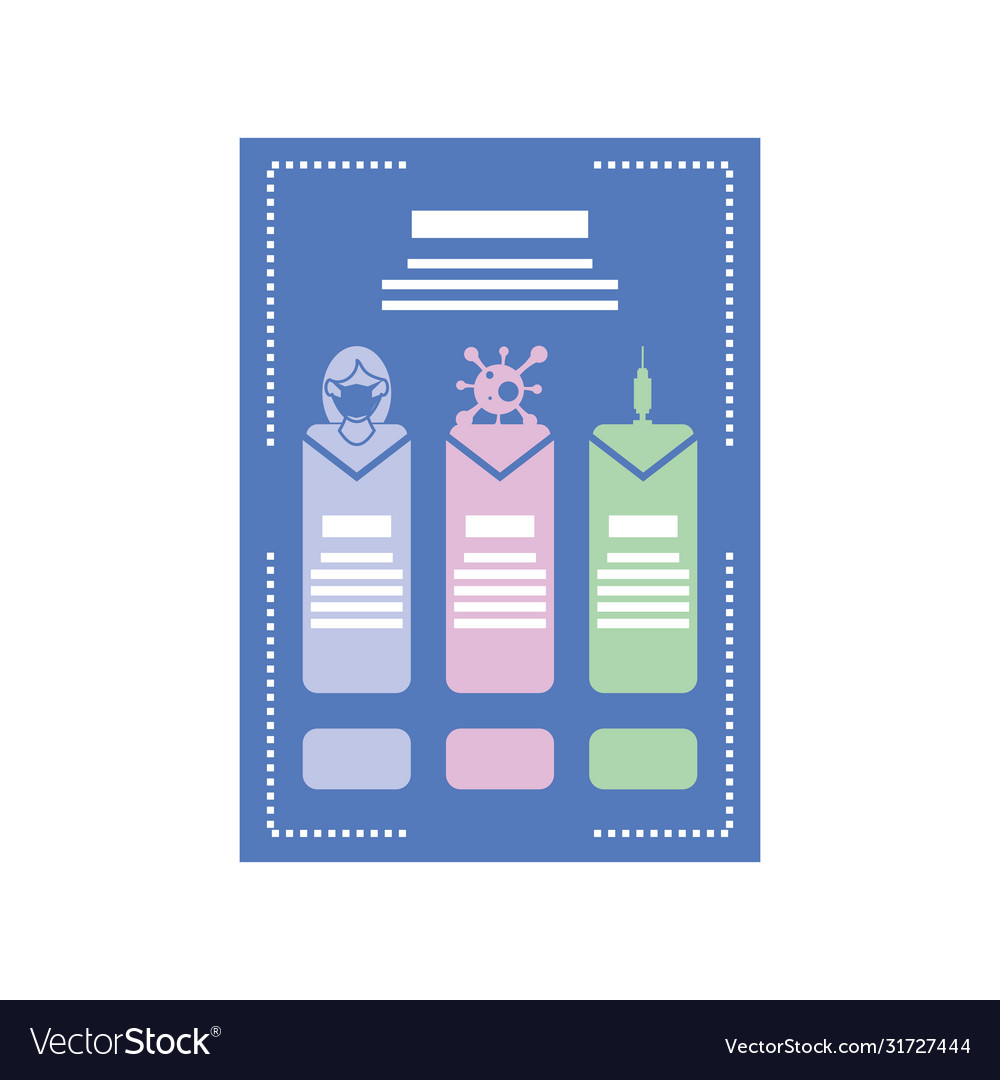 Coronavirus infographic template information Vector Image