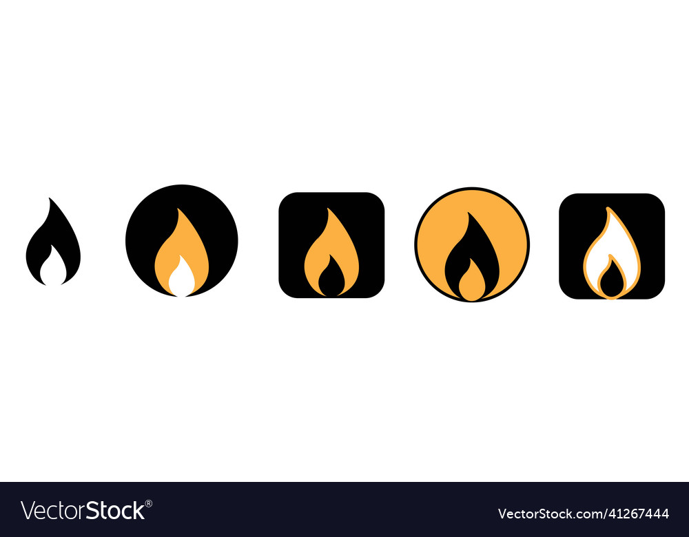 Flames Symbol eps10 vector image Flames Symbol eps10