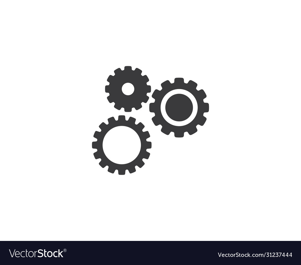 Gear logo template icon Vector Image Gear logo template icon